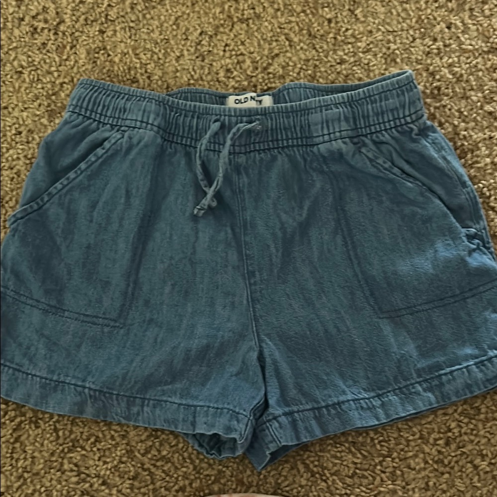 Old Navy Blue Cargo Shorts Relaxed Fit